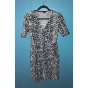 Black and White Mini Dress